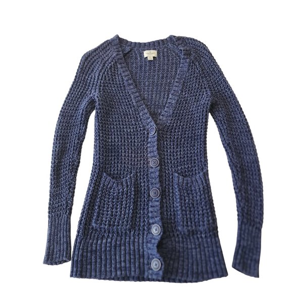 American Eagle Outfitters Women knit Sweater Blue Size S/P - Picture 13 of 15